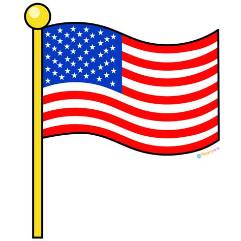 FREE American Flag Clipart (PNG file) | Pearly Arts