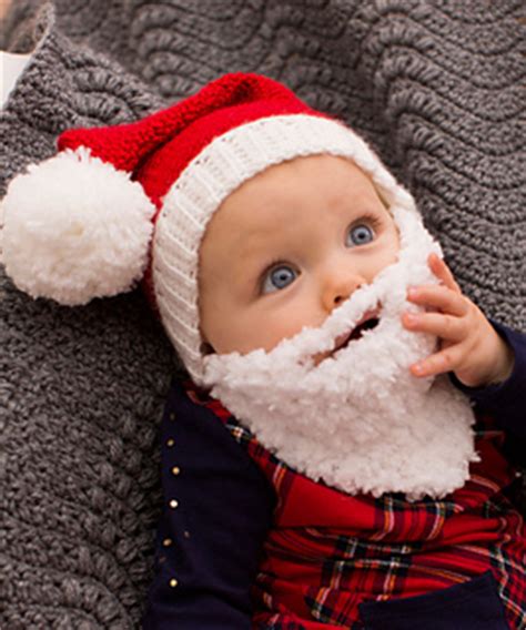 Ravelry: Baby Santa Hat with Beard pattern by Nancy Anderson