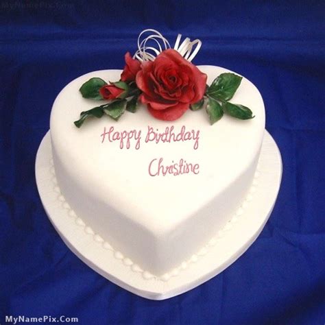 Happy Birthday Christine Cakes, Cards, Wishes