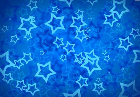 White and blue stars wallpaper, stars, digital art, blue background HD ...