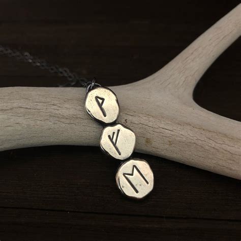 Rune Necklace Viking Jewelry Rune Pendant Rune Charm - Etsy