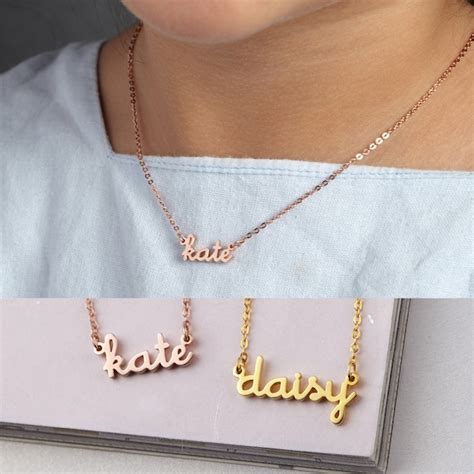 Kids Name Necklace - Etsy