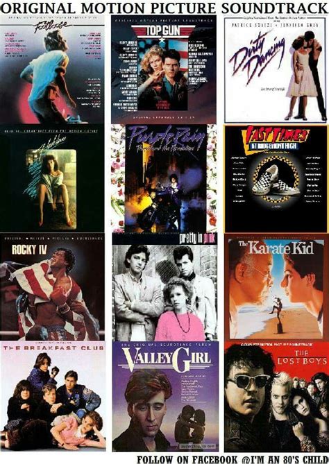 The best 80's movies with great music soundtracks | Childhood memories ...