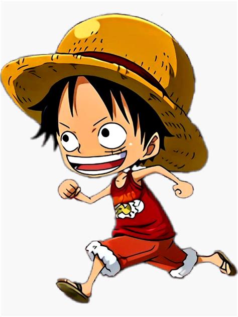 "One piece small Luffy " Sticker for Sale by EREN-DESIGNS | Redbubble