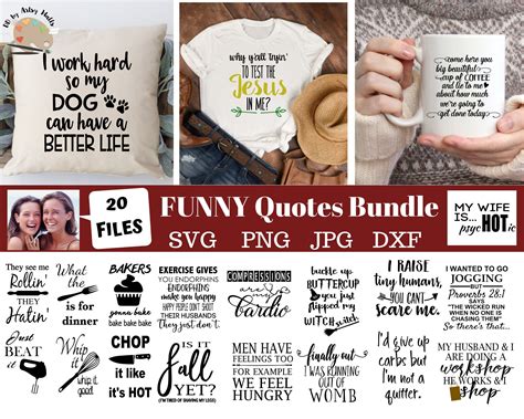 Funny Quotes Bundle Humorous Designs Funny Svg Bundle Funny | Etsy in ...