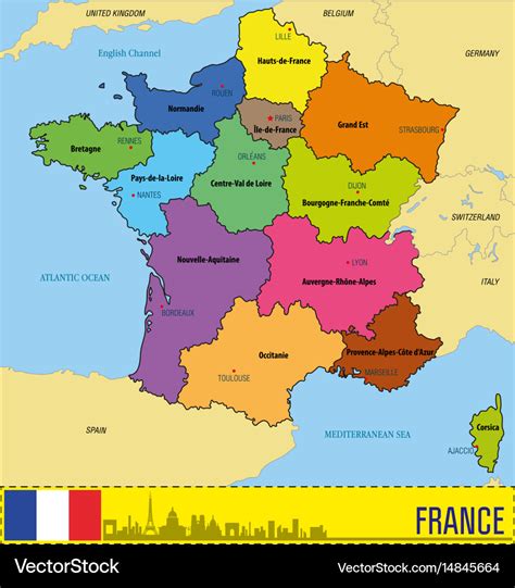 France Regions Map - Map De France Regions | PrimaNYC.com : The 13 new ...