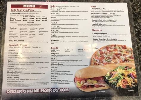 Menu at Marco's Pizza pizzeria, Cypress, Barker Cypress Rd Suite 600