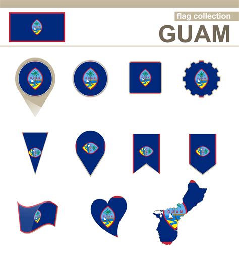 Guam Flag Collection 5729545 Vector Art at Vecteezy