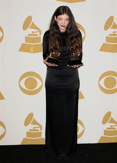 Lorde earned two awards at the Grammys. | The Very Best Snaps From All ...