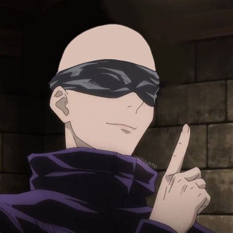 Bald Gojo with a Cool Pose