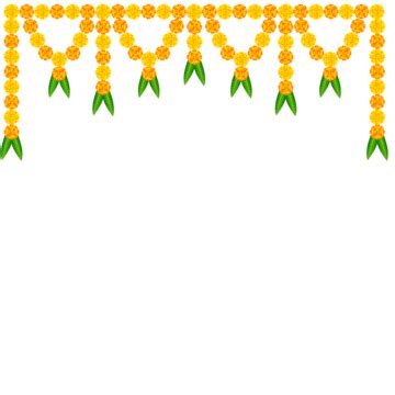 Butterfly Flowermarigold Flower Garland PNG Transparent Images Free ...