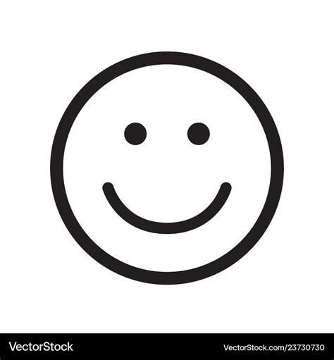 Smile icon happy face symbol Royalty Free Vector Image