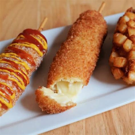 Crispy Mozzarella Cheese And Fish Sausage Corn Dog Savour Gourmet ...