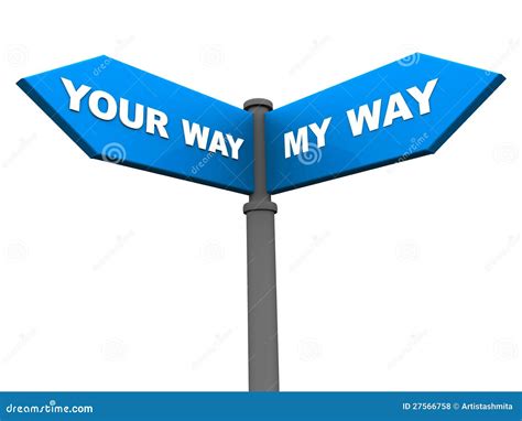 Your Or My Way Royalty Free Stock Photos - Image: 27566758