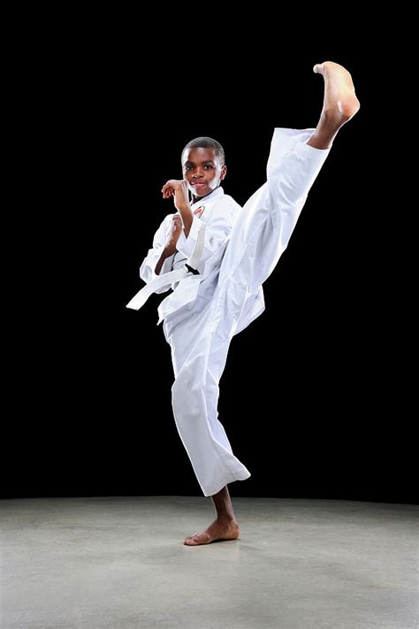 Boy Doing A Front Kick by Chris Stein