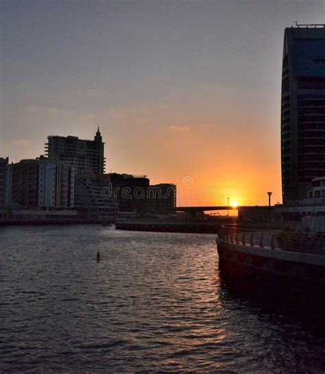 Night View of the Skyscrapers in Dubai Stock Photo - Image of dubai ...