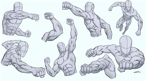 Punching Poses by robertmarzullo on DeviantArt Action Pose Reference ...