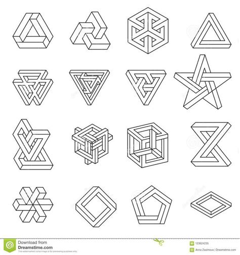 Sacred Geometry: Set of Impossible Shapes