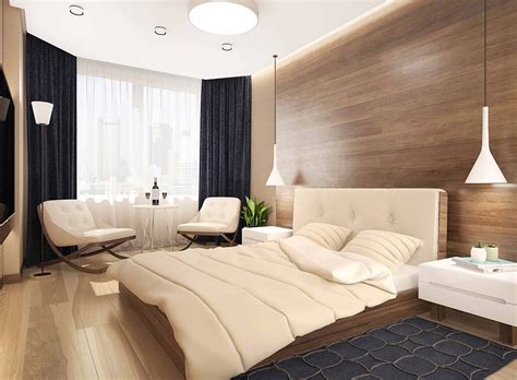 Modern Wood Wall Bedroom