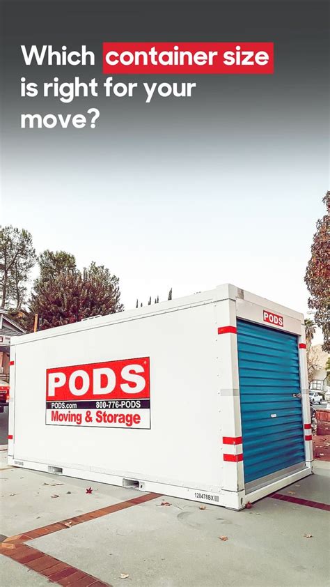 Which size PODS container is right for your move? | Container size ...