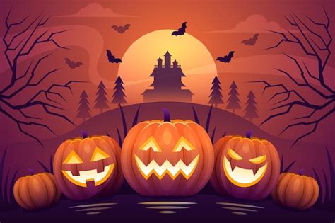 Halloween Wallpaper Vectors & Illustrations for Free Download | Freepik