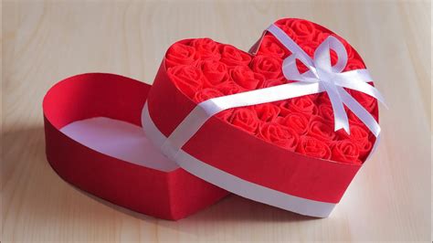 How To Make Heart Shaped Gift Box - Templates Sample Printables