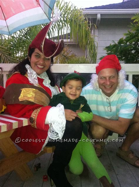 Peter Pan, Mr. Smee and Captain Hook Family Costume