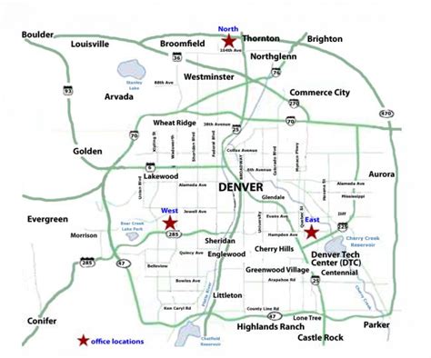 Map Of Denver Colorado Area – Get Map Update