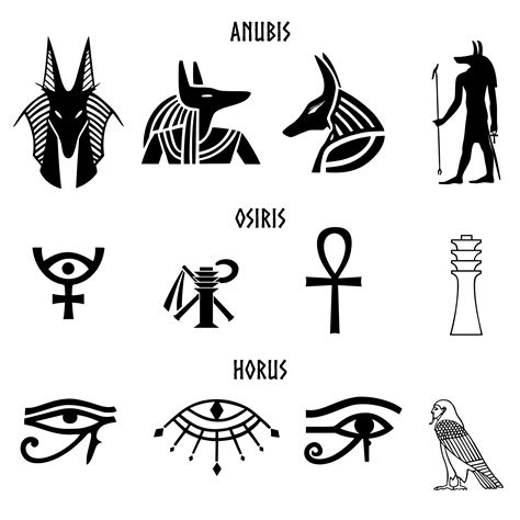 an image of egyptian symbols and their meanings