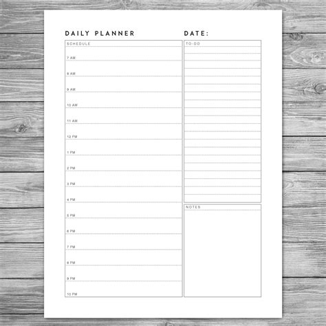 A4 Template JPG Organize Digital Download Planner Schedule Week Plan 8. ...