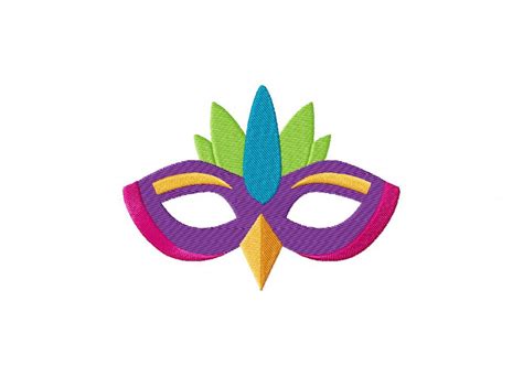 Violet Carnival Mask Embroidery Design – Daily Embroidery