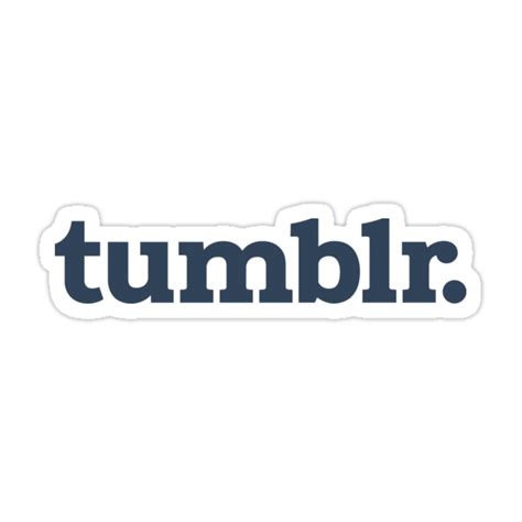 "Tumblr logo" Stickers by norakie | Redbubble