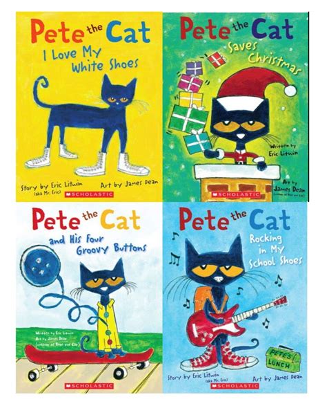 Buy 4 Pete the Cat Books and 4 CDs Pack (Books and audio CDs) : Pete ...