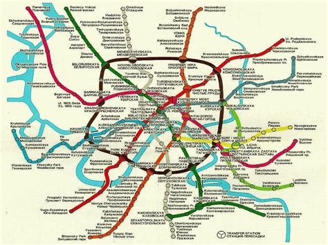 Moscow train map - Moscow rail map (Russia)