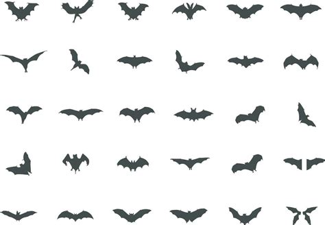 Bat silhouettes, Bats icon, Halloween bat silhouettes, Bats Svg, Scary ...