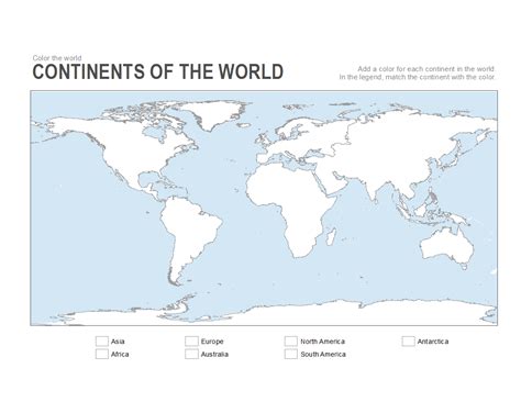 Blank World Geography Map