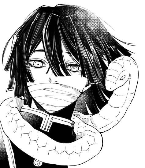 Demon Slayer Manga Pfp Black And White - halvedtapes