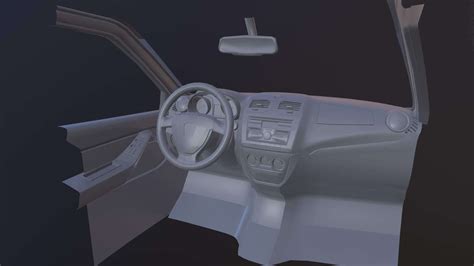 Lada Granta FL Interior - 3D Model by Stan_sky