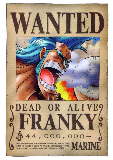 Bounty Franky One Piece | Anime Fairy Blog