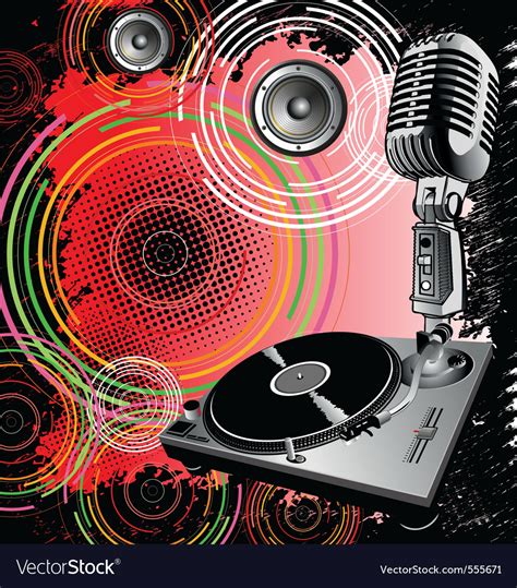 Dj background Royalty Free Vector Image - VectorStock