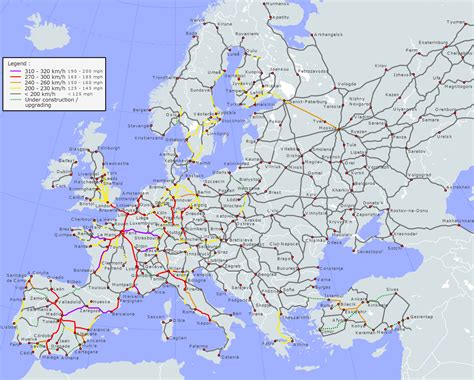 Download Europe Train Map Free Vector - Www