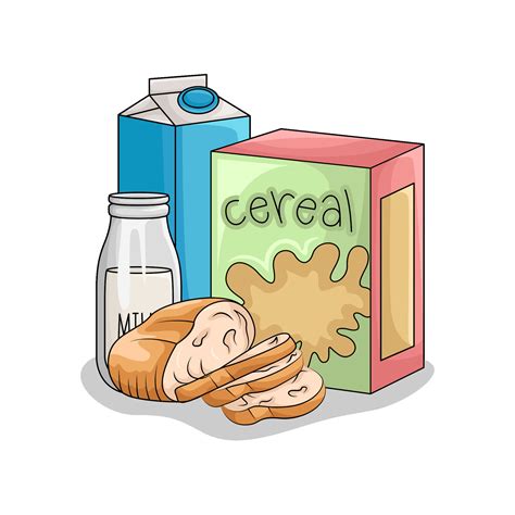 cereal box with wheat bread illustration 34524722 Vector Art at Vecteezy