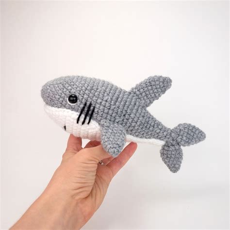 PATTERN: Shawn the Shark Crochet Shark Pattern Amigurumi Shark Pattern ...