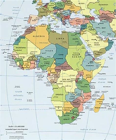 Physical Map Of Africa With Landforms