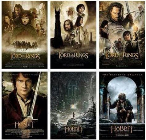 Lords of the rings and hobbit in order movies | The hobbit, Lord of the ...