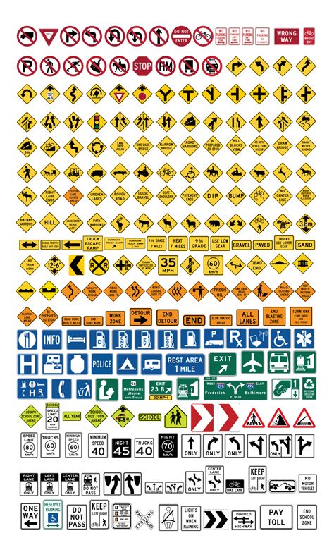 Vector graphic of US Traffic signs 14637417 Vector Art at Vecteezy