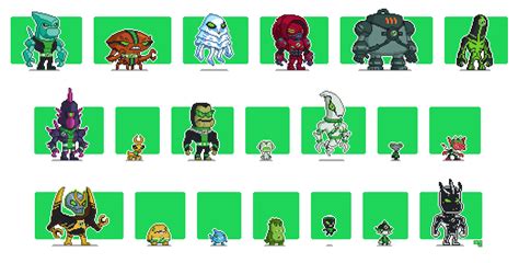 Ben Ultimate Alien Aliens Pixel Art Perler Bead Templates Pixel | The ...