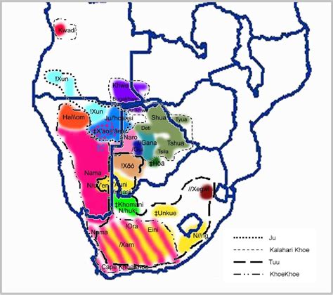 Khoisan People Map