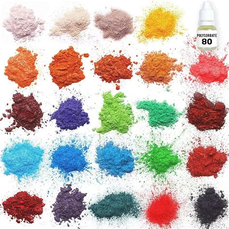 24 Colors Epoxy Resin Pigment Mica Powder Pigment Soap Making Kit - Buy ...