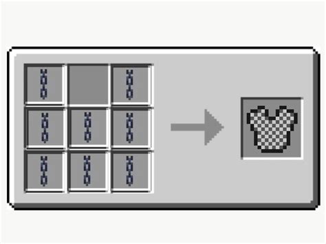 Potential chainmail armor crafting recipe... : r/Minecraft